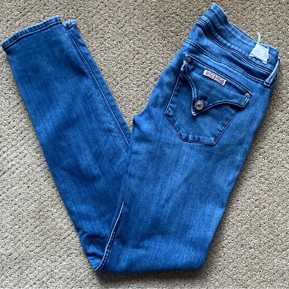 HUDSON Collin Mid Rise Skinny Jean with Back Flap Pockets Size 26